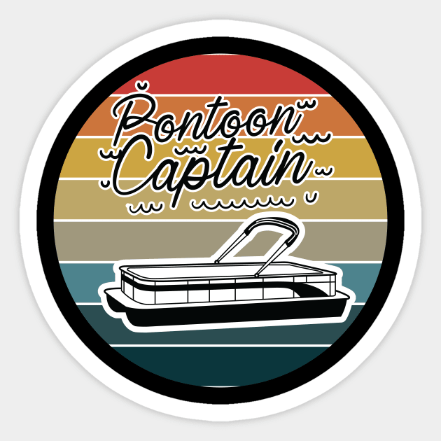 Pontoon Captain Sticker by Dream zone
